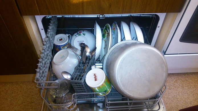 Ошибки при использовании посудомойки