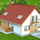 Проекты домов с мансардой площадью до 100 м2