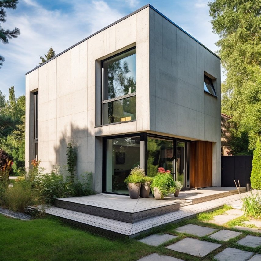 Баланс красоты и практичности: рассмотрение материалов для фасада частного дома.