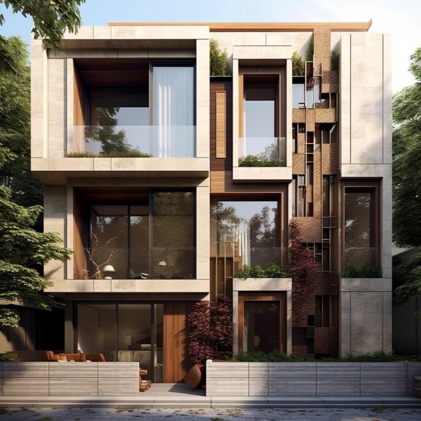 Баланс красоты и практичности: рассмотрение материалов для фасада частного дома.