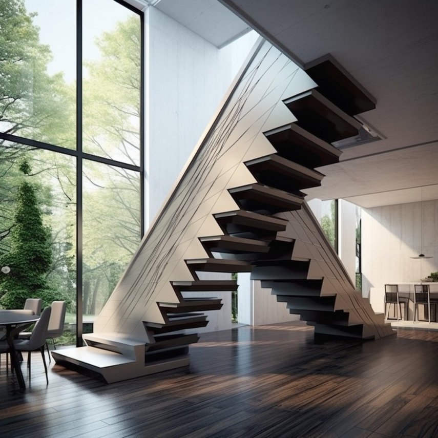 Лестницы в частных домах: дизайн, материалы и советы по выбору